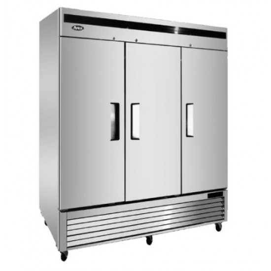Refrigerador Industrial de 3 Puertas Acero Inoxidable (ATOSA)