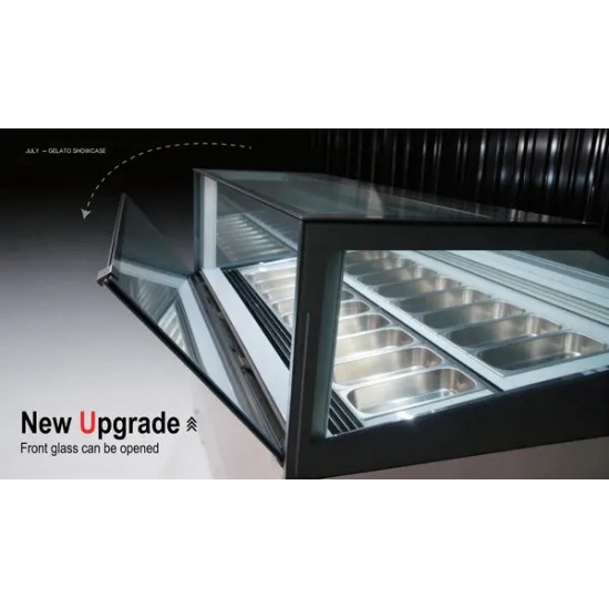 Congelador Exhibidor de Gelato desde 12 hasta 24 bandejas (Clabo)