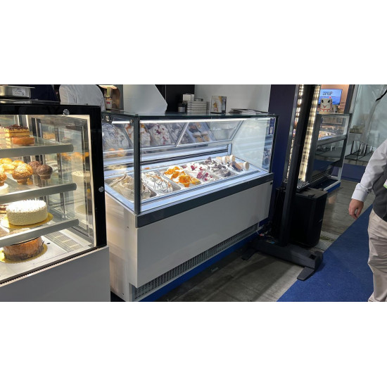 Congelador Exhibidor de Gelato 9 bandejas (Clabo)