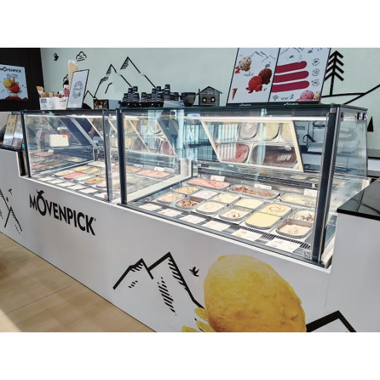 Congelador Exhibidor de Gelato 10 bandejas (Clabo)