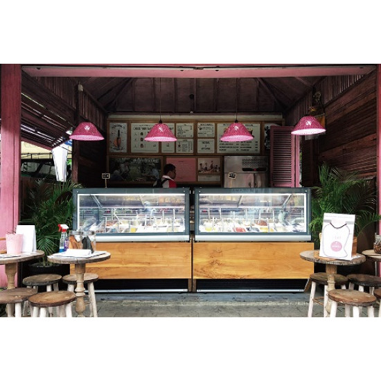 Congelador Exhibidor de Gelato desde 12 hasta 24 bandejas (Clabo)