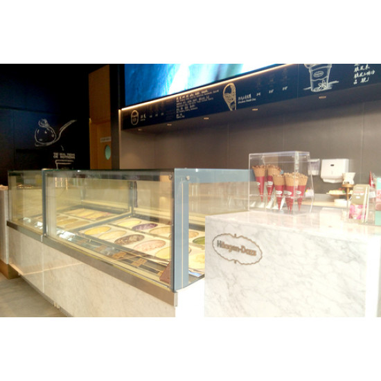 Congelador Exhibidor de Gelato desde 12 hasta 24 bandejas (Clabo)
