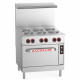 Estufa / Cocina eléctrica con 6 quemadores, 36" 240V (Cookline)