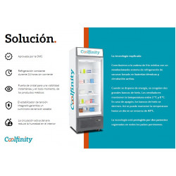 Nevera Médica 26.7" PARA EL ALMACENAMIENTO SEGURO DE VACUNAS, MEDICAMENTOS DE CADENA DE FRÍO Y REACTIVOS DE LABORATORIO (Coolfinity)