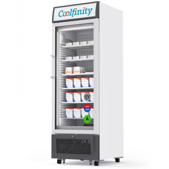 Nevera Médica 26.7" PARA EL ALMACENAMIENTO SEGURO DE VACUNAS, MEDICAMENTOS DE CADENA DE FRÍO Y REACTIVOS DE LABORATORIO (Coolfinity)