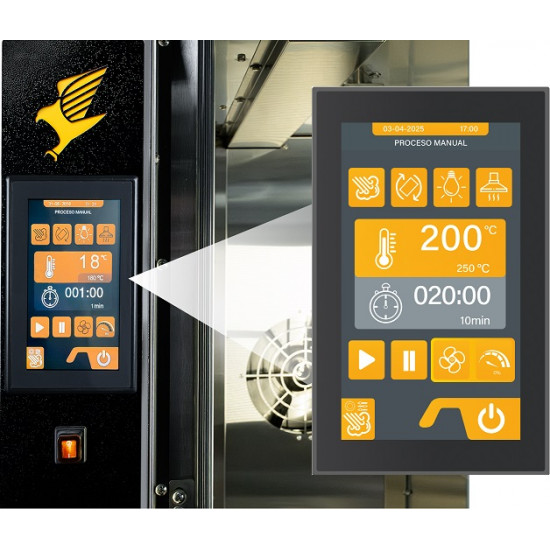 Horno Rotativo de 10 bandejas Gas (InoxForni)