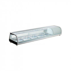 Vitrina refrigerada para sushi y tapas 5 bandejas 71" (Marchia)