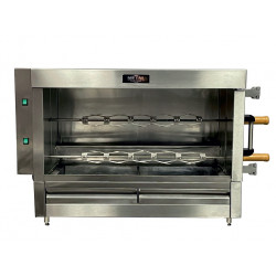 Horno Asador de Pollos a Gas para 10-12 Pollos (Metal Supreme)