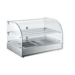 Vitrina caliente de mesa con cristal curvo 22" (Omcan)