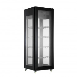 Vitrina Refrigerador Panorámico de cristal de 4 lados para pastelería