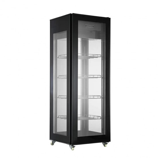 Vitrina Refrigerador Panorámico de cristal de 4 lados para pastelería