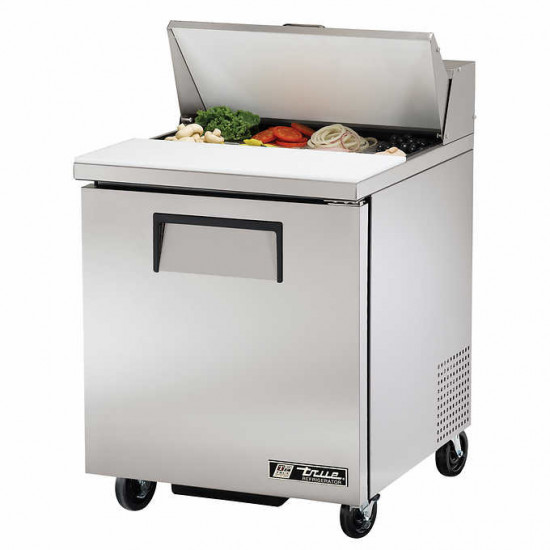 Mesa refrigerada para preparar ensaladas y sandwiches, una puerta  27" (True)