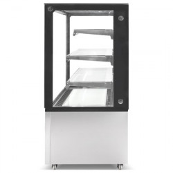 Vitrina de panadería refrigerada de vidrio recto 72" (Marchia)