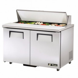 Mesa refrigerada para preparar ensaladas y sandwiches, dos puertas 48" (True)